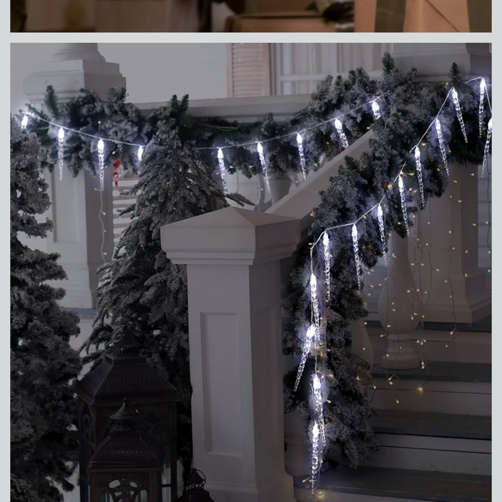 LED Icicle String Lights - Picture 4 of 11